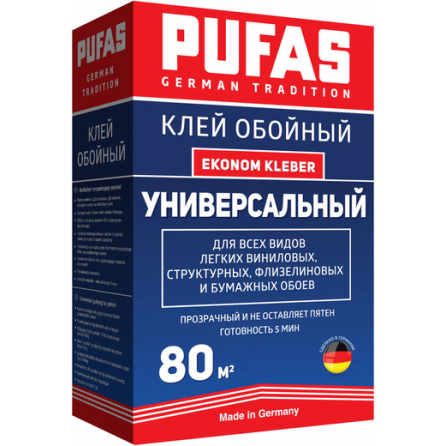 Клей Pufas Ekonom Kleber Универсальный обойный 500 г