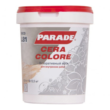 Декоративный воск PARADE DECO Cera Colore L81 бесцветный, 0.9 л