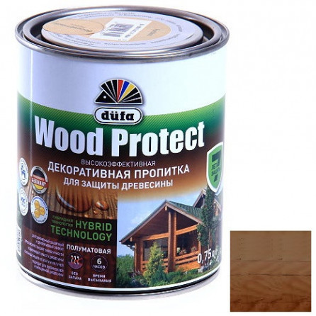 Пропитка для древесины Dufa Wood Protect Орех 0,75 л 405401