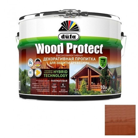 Пропитка для древесины Dufa Wood Protect Махагон 10 л 405397