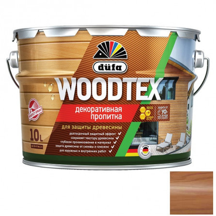 Пропитка для древесины Dufa Woodtex Тик 10 л 405423