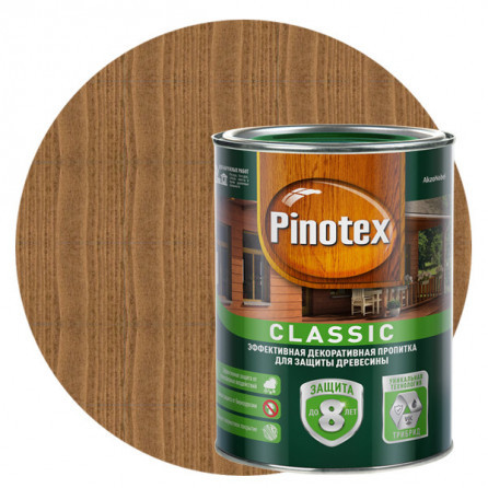 Пропитка для древесины Pinotex Classic Тик 1 л 269535