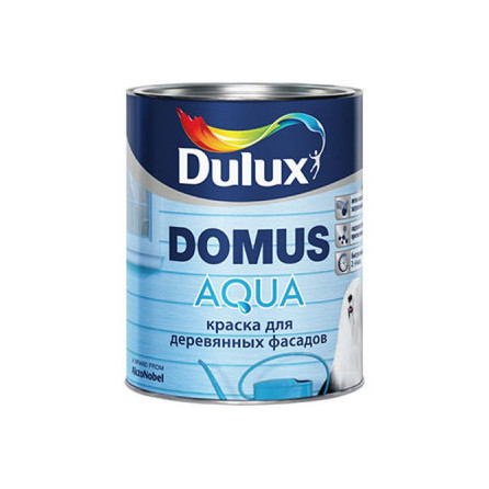 Dulux Domus Aqua фасадная краска для дерева полуглянцевая