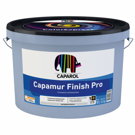 CAPAROL CAPAMUR FINISH PRO краска водно-дисперсионная для наружных работ, База1 10л
