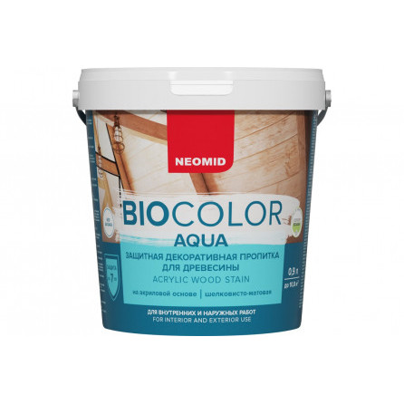 Пропитка NEOMID BIO COLOR aqua белый 0.9л Н-AQUA-0,9/бел