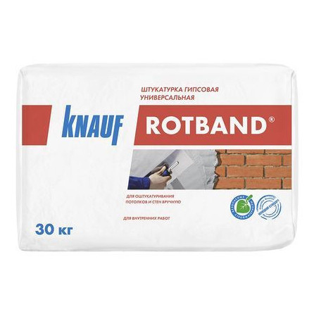 Knauf Rotband / Кнауф Ротбанд Штукатурка для внутренних работ универсальная гипсовая 30кг