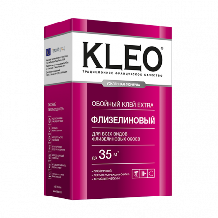 Клей обойный Kleo Extra флизелиновый 35 м2 240 гр