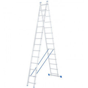 Лестница алюминиевая двухсекционная Remocolor Professional 63-2-014 14 ступеней