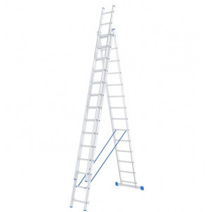 Лестница алюминиевая трехсекционная Remocolor 63-3-014 14 ступеней