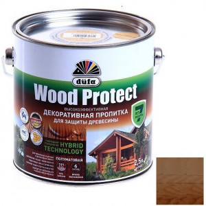 Пропитка для древесины Dufa Wood Protect Орех 2,5 л 405400