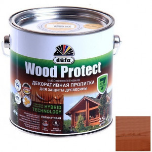 Пропитка для древесины Dufa Wood Protect Махагон 2,5 л 405398