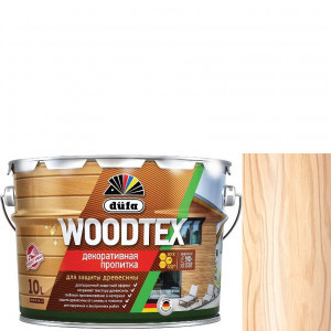 Пропитка декоративная для защиты древесины алкидная Dufa Woodtex бесцветная 10 л 152118