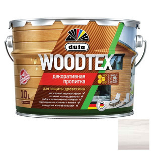 Пропитка для древесины Dufa Woodtex белая 10 л 405409