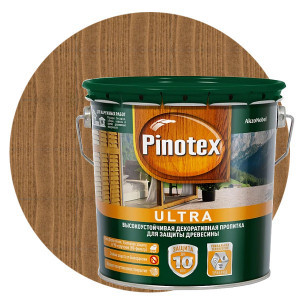 Пропитка для древесины Pinotex Ultra Тик 2,7 л 253983