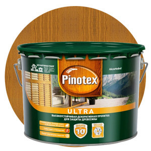 Пропитка для древесины Pinotex Ultra Орегон 9 л 253981