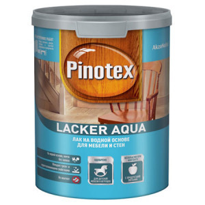 Pinotex Lacker Aqua Лак на водной основе для стен и мебели матовый