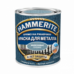 Hammerite Hammered голубая 2.5 л, Молотковая эмаль по ржавчине