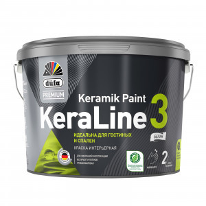 Düfa Premium KeraLine Keramik Paint 3 / Дюфа Премиум Кералайн Керамик Пейнт 3 Краска для стен и потолков глубокоматовая