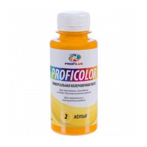 Колеровочная паста Profilux Proficolor№02 100 гр цвет жёлтый