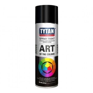 Аэрозольная краска TYTAN PROFESSIONAL ART OF THE COLOUR черная матовая 400мл