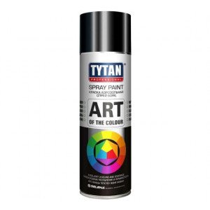 Аэрозольная краска TYTAN PROFESSIONAL ART OF THE COLOUR черная глянец 400мл