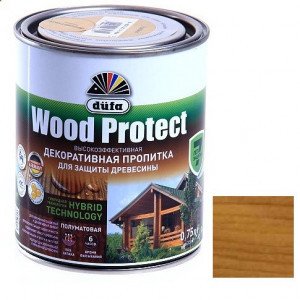 Пропитка для древесины Dufa Wood Protect Дуб 0,75 л 405396