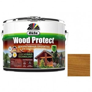 Пропитка для древесины Dufa Wood Protect Дуб 10 л 405394