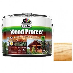 Пропитка для древесины Dufa Wood Protect бесцветная 10 л 405391