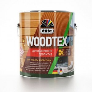 Пропитка декоративная для защиты древесины алкидная Dufa Woodtex махагон 0,9 л 152194