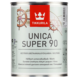 Tikkurila Unica Super 90 Лак для дерева уретано-алкидный высокоглянцевый