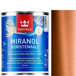 Краска Тиккурила Миранол (Miranol Koristemaali) Медь, полуглянцевая для декоративных работ (0.1л) Tikkurila