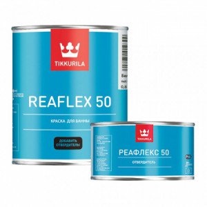 Tikkurila Reaflex 50 / Тиккурила Реафлекс эмаль для ванн и бассейнов 0,8л