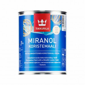 Tikkurila Miranol koristemaali / Тиккурила Миранол декоративная краска 0,1л серебристая