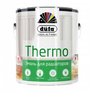 Dufa Thermo Эмаль для отопительных приборов быстровысыхающая на алкидной основе для внутренних работ 2,5кг