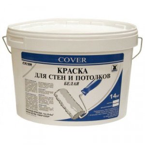 Интерьерная краска для стен и потолков белая (COVER универсал) 14кг