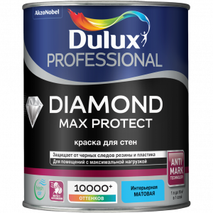 DULUX PROFESSIONAL DIAMOND MAX PROTECT краска для стен и потолка 1л