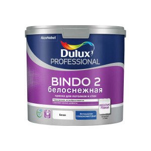Краска для стен и потолков Dulux Professional Bindo 2 белоснежная глубокоматовая 2,5 л