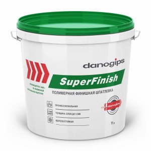 Danogips Super Finish шпаклевка готовая полимерная финишная белая